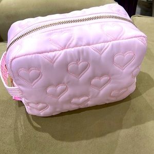 NWT Stoney Clover Lane pink quilted large pouch